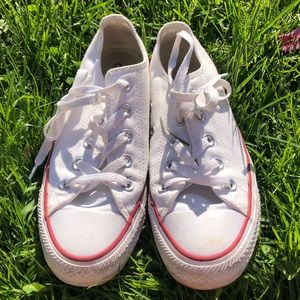 White low top Converse